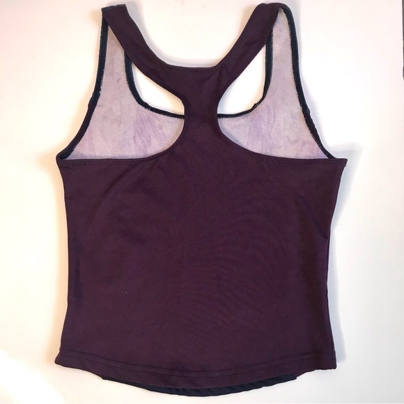 HANES Sport COOLMAX Racer Back Colorblock Workout Tank Navy Blue & Maroon Size S - Picture 6 of 15